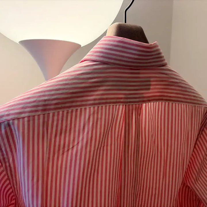 [BUNJANG] Polo Ralph Lauren Pink Stripe Classic Fit Shirt / 폴로 랄프로렌 핑크 셔츠 스트라이프 클래식핏 s(100) 미착용 새것