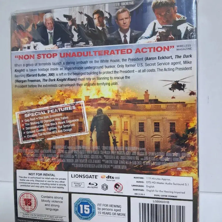 [BUNJANG] Olympus Has Fallen Blu-ray Movie / 미개봉Olympus Has Fallen 블루레이 영화
