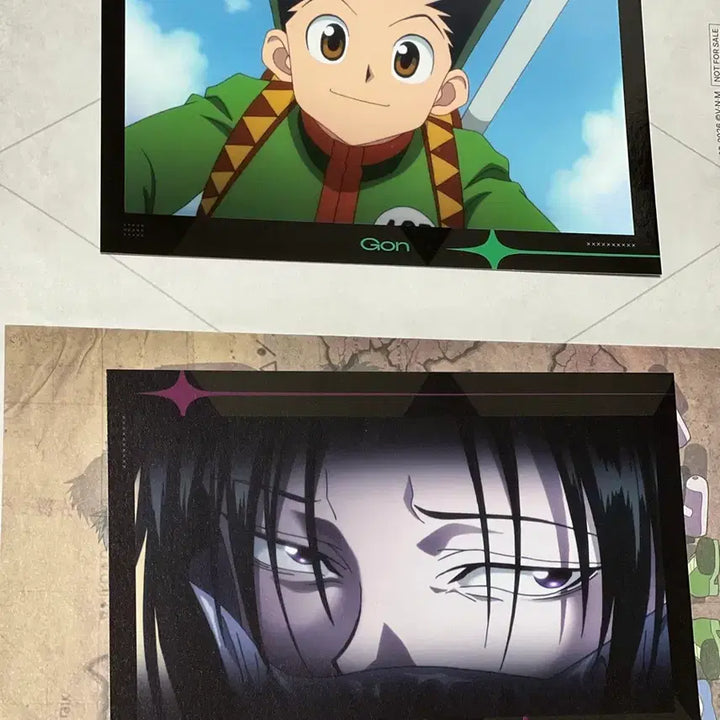 [BUNJANG] Hunter x Hunter Collaboration Cafe Feitan &amp; Gon Postcard Set / 헌터헌터 콜라보 카페 특전 엽서 페이탄,곤
