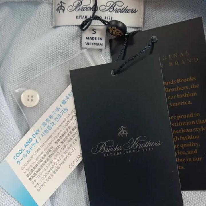 [BUNJANG] Brooks Brothers Polo Short Sleeve T-shirt / 브룩스브라더스 폴로 반팔티 택달린새것 스몰(95~100)사이즈