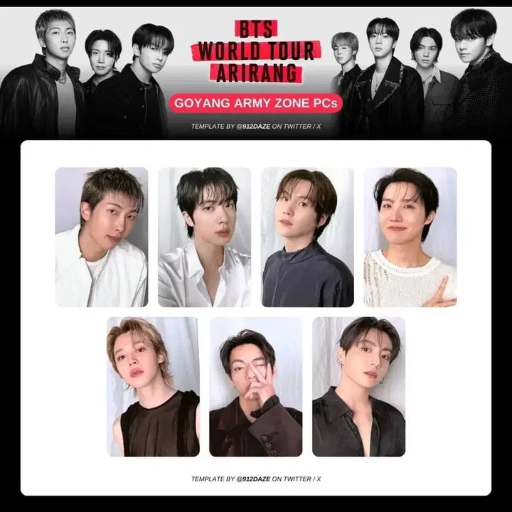 [BUNJANG] BTS Arirang Concert ARMY ZONE POB Bundle Set / (미개봉)방탄 bts 아리랑 콘서트 아미존 포카 일괄