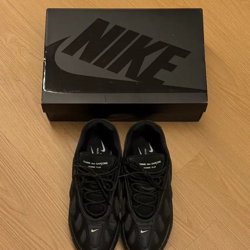 [BUNJANG] Nike x Comme des Garcons Homme Plus Sense 96 Black Sneakers / [280] 나이키 x 꼼데가르송 옴므 플러스 센스 96 블랙