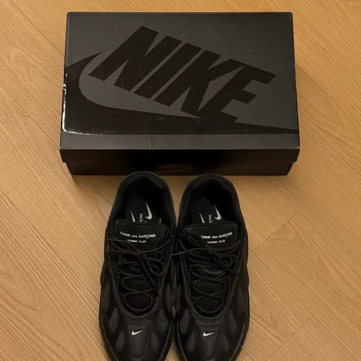 [BUNJANG] Nike x Comme des Garcons Homme Plus Sense 96 Black Sneakers / [280] 나이키 x 꼼데가르송 옴므 플러스 센스 96 블랙