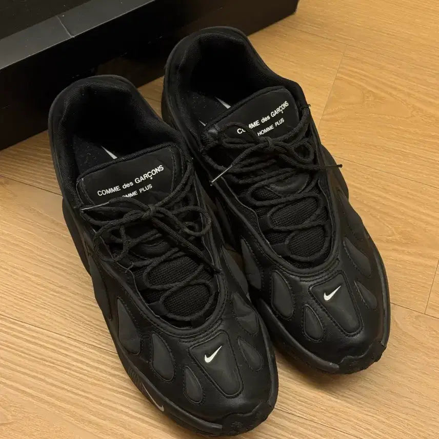 [BUNJANG] Nike x Comme des Garcons Homme Plus Sense 96 Black Sneakers / [280] 나이키 x 꼼데가르송 옴므 플러스 센스 96 블랙
