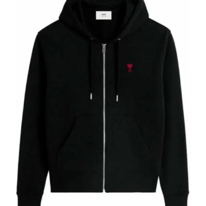 [BUNJANG] Ami Small Logo Hooded Zip-Up / (새상품) 아미 스몰로고 후드집업