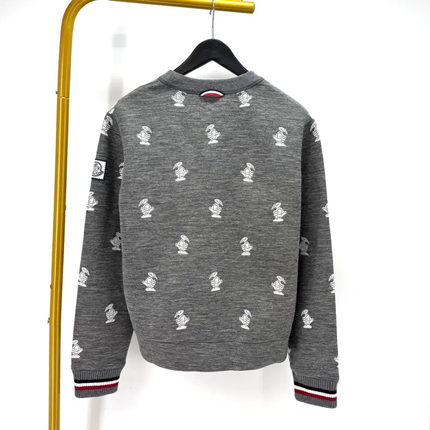 [BUNJANG] Moncler Gamma Bleu Embroidered Sweatshirt Grey L / [L사이즈] 몽클레어 감마블루 자수 맨투맨 그레이
