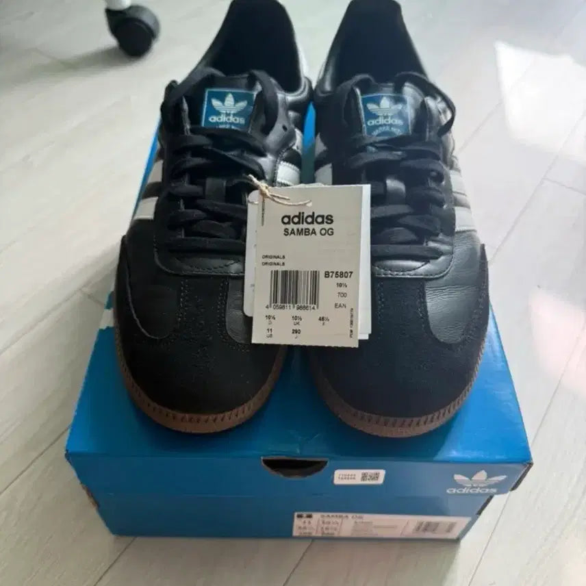 [BUNJANG] Adidas Samba OG Black and White Sneakers / 아디다스 삼바 OG 블랙 앤 화이트 290mm