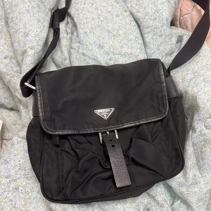 [BUNJANG] Prada Tessuto Crossbody Bag / (주우재)프라다 포코노 나일론 사피아노 메신저백 정품 감정