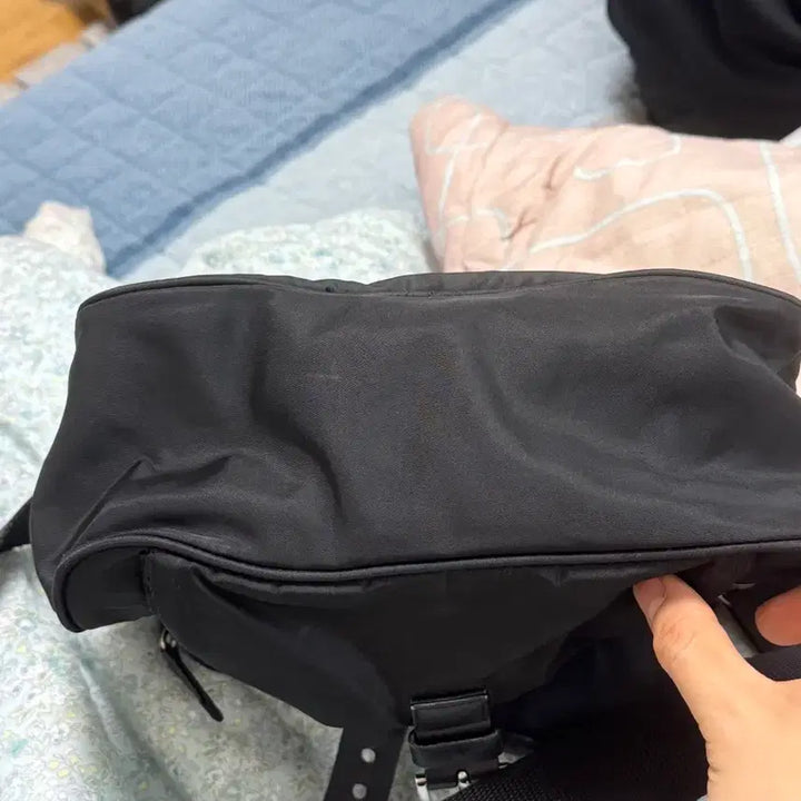 [BUNJANG] Prada Tessuto Crossbody Bag / (주우재)프라다 포코노 나일론 사피아노 메신저백 정품 감정