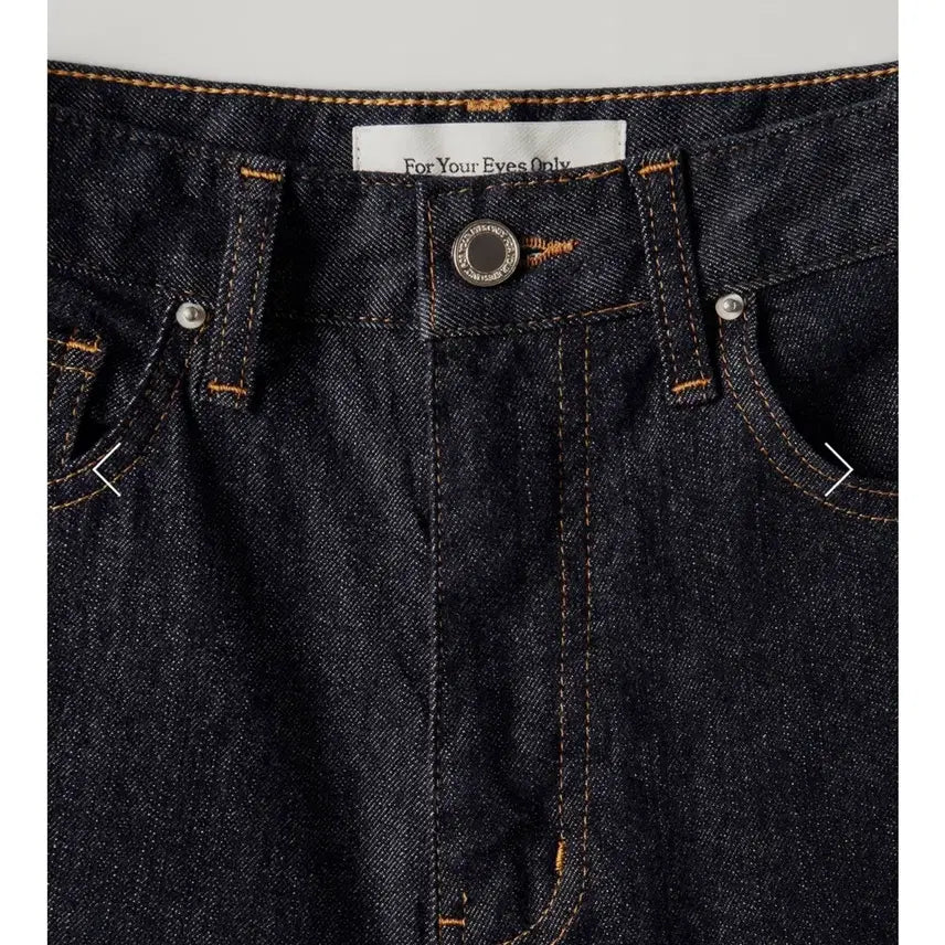 [BUNJANG] FYEO May Straight Raw Denim Jeans / 포유온 FYEO 메이 스트레이트 생지데님 새상품