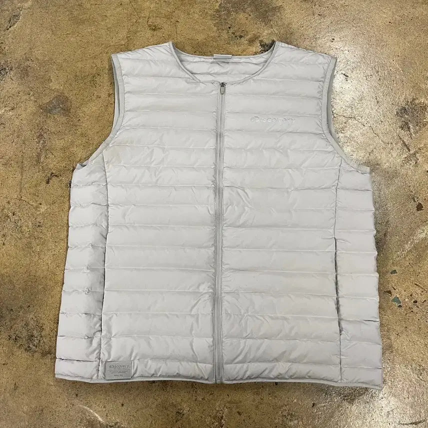 [BUNJANG] Discovery Lightweight Padded Vest Grey / [정품/100] 디스커버리 경량 패딩 조끼 그레이