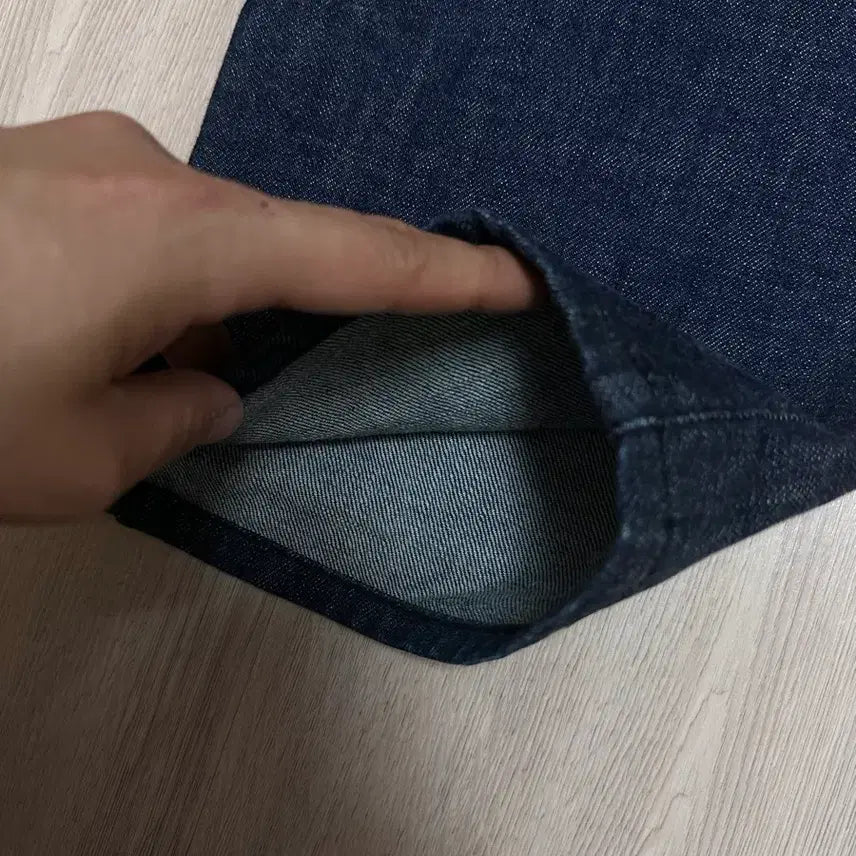 [BUNJANG] Pottery Wide Denim Jeans / 포터리 와이드 데님 진청 1사이즈 29-30