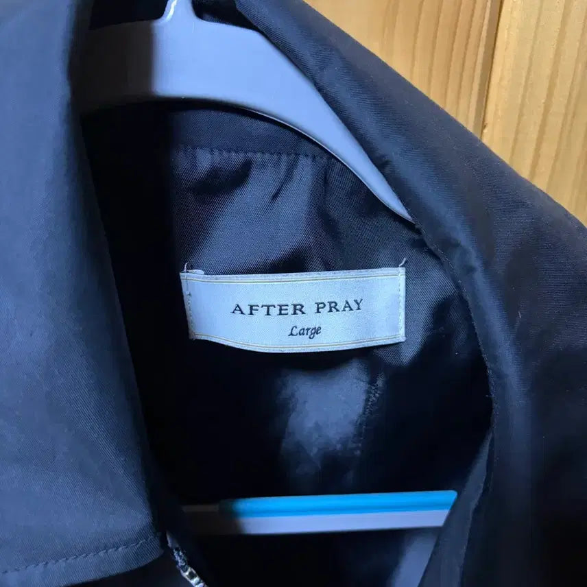 [BUNJANG] Afterpray Black Blouson Jacket L / 애프터프레이 블랙 블루종 점퍼 L