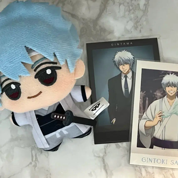 [BUNJANG] Gintama Gintoki and White Yaksha Chibi Nui Pasa Bundle Set / (가격내림X) 은혼 긴토키 백야차 치비누이 파샤 일괄