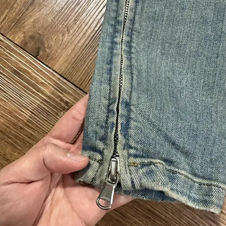 [BUNJANG] Dominance Straven Zipper Washed Jeans / [48] 도미넌스스트라반 지퍼 워싱진 청바지
