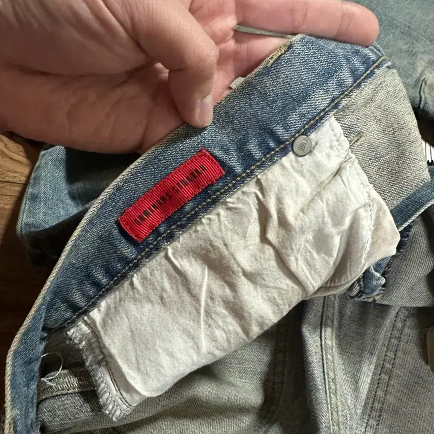[BUNJANG] Dominance Straven Zipper Washed Jeans / [48] 도미넌스스트라반 지퍼 워싱진 청바지