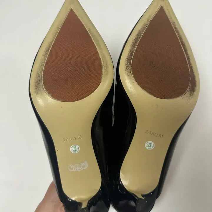 [BUNJANG] LeMoncher Cubic Mule Wedding Shoes Black 245 / 르몽쉐 큐빅 뮬 웨딩슈즈 블랙 245