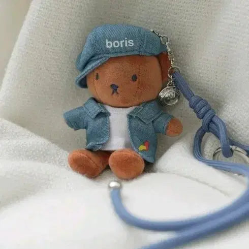 [BUNJANG] Meeffistoer Boris Denim Doll Keyring / 서울 한정 데님 미피스토어 보리스 인형키링