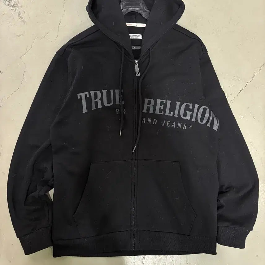 [SOLD OUT] 만원샵 트루릴리전 로고 후드집업 L