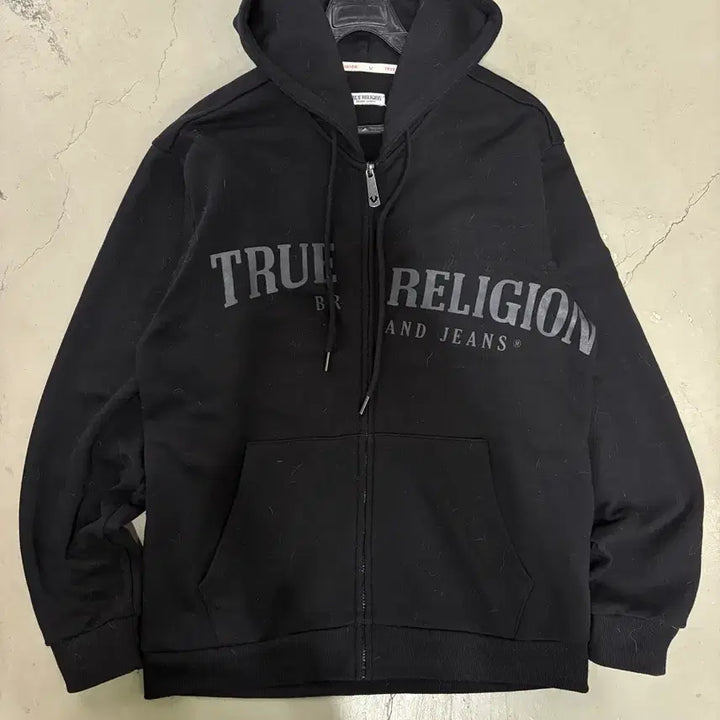 [SOLD OUT] 만원샵 트루릴리전 로고 후드집업 L