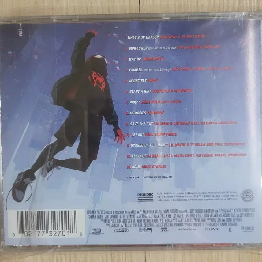 [BUNJANG] Spider-Man: Into the Spider-Verse OST CD Limited Edition Sp//Dr Cover / 스파이더맨 뉴 유니버스 OST CD 리미티드 Sp//Dr 커버