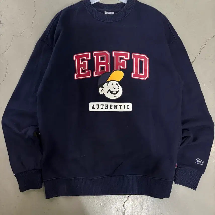 [BUNJANG] EBETFIELDS Logo Sweatshirt - Size S / 만원샵 이벳필드 로고 맨투맨 S