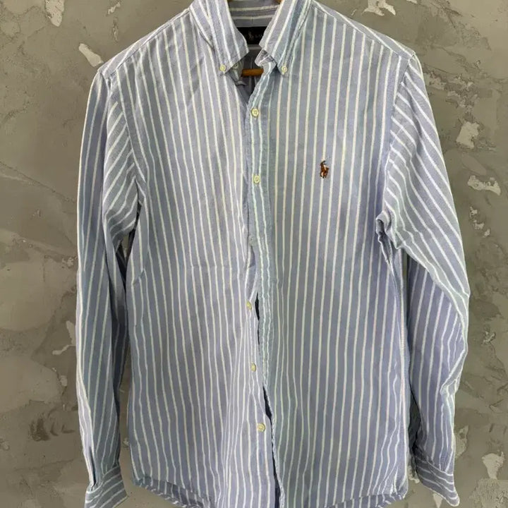 [BUNJANG] Polo Ralph Lauren Blue Stripe Shirt / 폴로 랄프로렌의 블루 스트라이프 셔츠 실측90-95