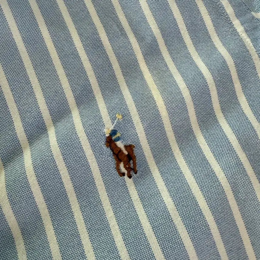 [BUNJANG] Polo Ralph Lauren Blue Stripe Shirt / 폴로 랄프로렌의 블루 스트라이프 셔츠 실측90-95