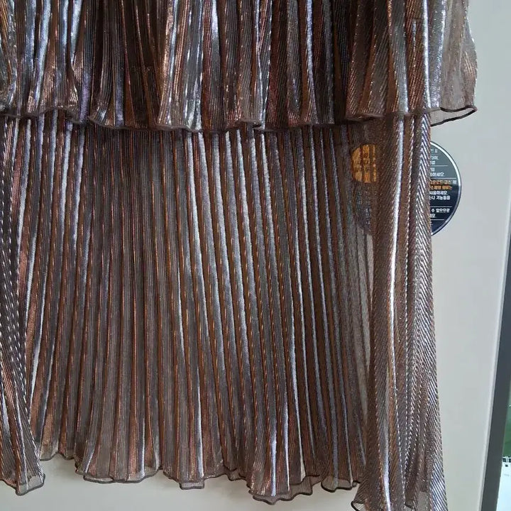 [BUNJANG] Self-Portrait Metallic Ruffle Skirt / 셀프포트레이트 메탈 캉캉 스커트