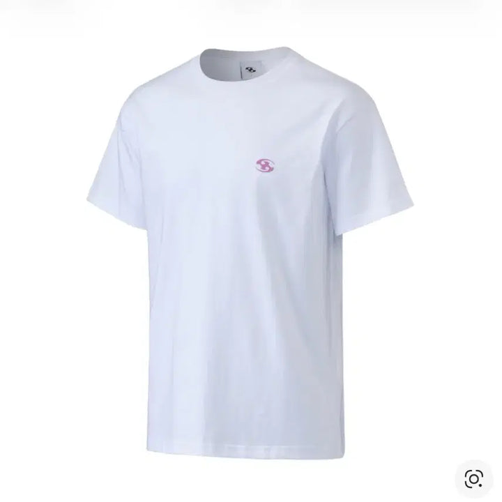 [BUNJANG] Sansan Gear Logo T-shirt White / 산산기어 로고 티셔츠 화이트 24SS 핑크 로고 3사이즈 L