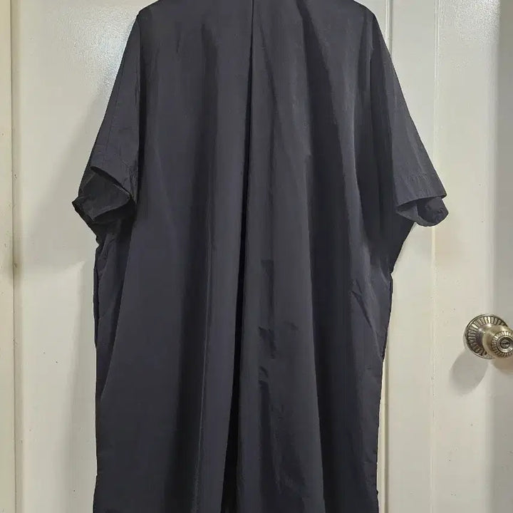 [BUNJANG] Maje Lambskin Panel Long Shirt Dress / Maje/마쥬 양피덧댄 롱셔츠겸 원피스