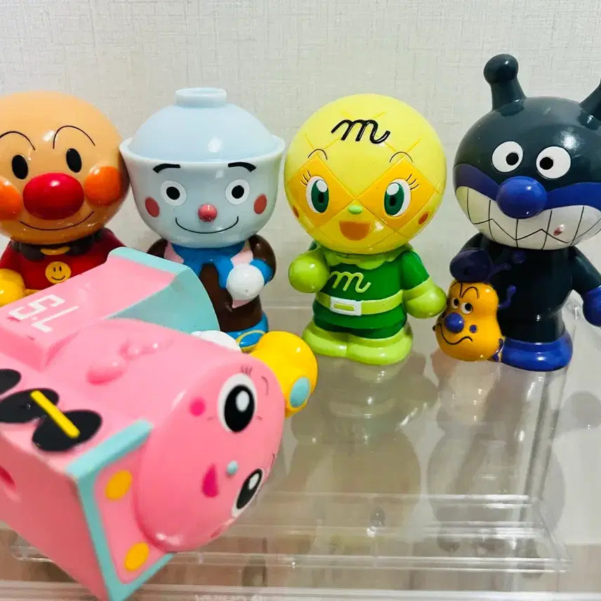 [BUNJANG] Anpanman Squeaky Soft Vinyl Toy Set / 호빵맨 삑삑이 소프비 5종 팝니다