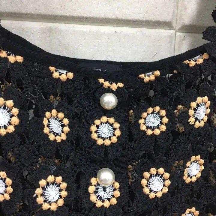 [SOLD OUT] 한섬 오즈세컨 정품 크로셰 뷔스티에 + 플라워 밴딩롱스커트 투피스세트