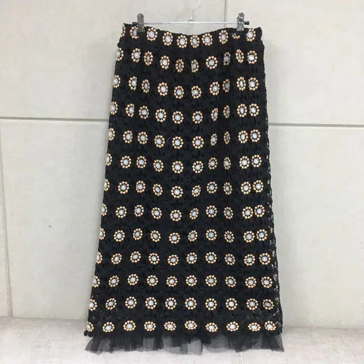 [SOLD OUT] 한섬 오즈세컨 정품 크로셰 뷔스티에 + 플라워 밴딩롱스커트 투피스세트