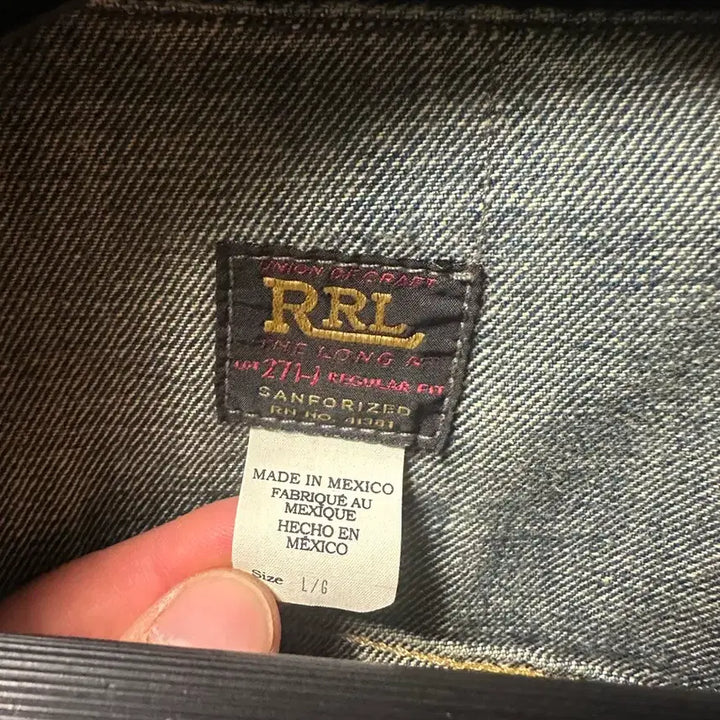 [SOLD OUT] RRL lot271 리랜드 데님 자켓 L 멕시코