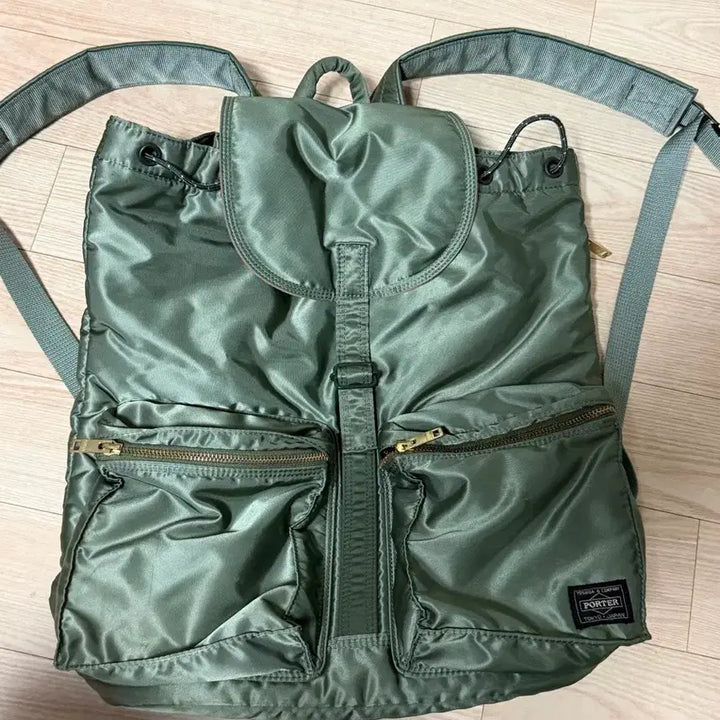 [BUNJANG] Porter Yoshida Tanker Backpack Sage Green / 요시다 포터 탱커 백팩 세이지그린