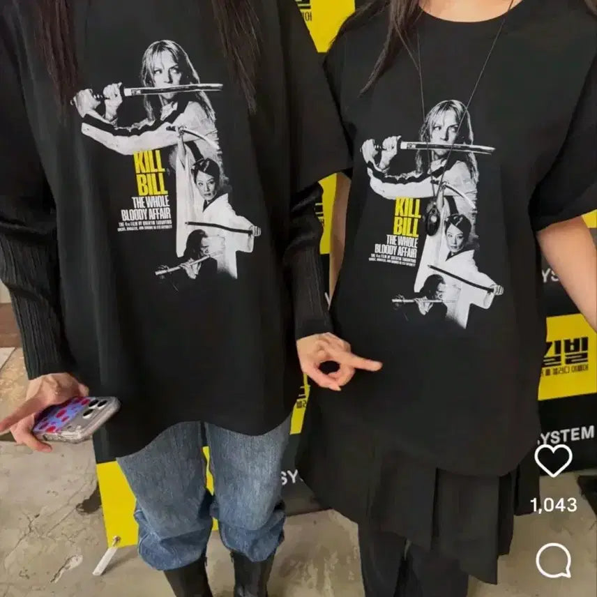 [SOLD OUT] 킬빌 시스템 옴므 티셔츠 메가박스 굿즈패키지 타란티노 뱃지 펄프픽션 키링