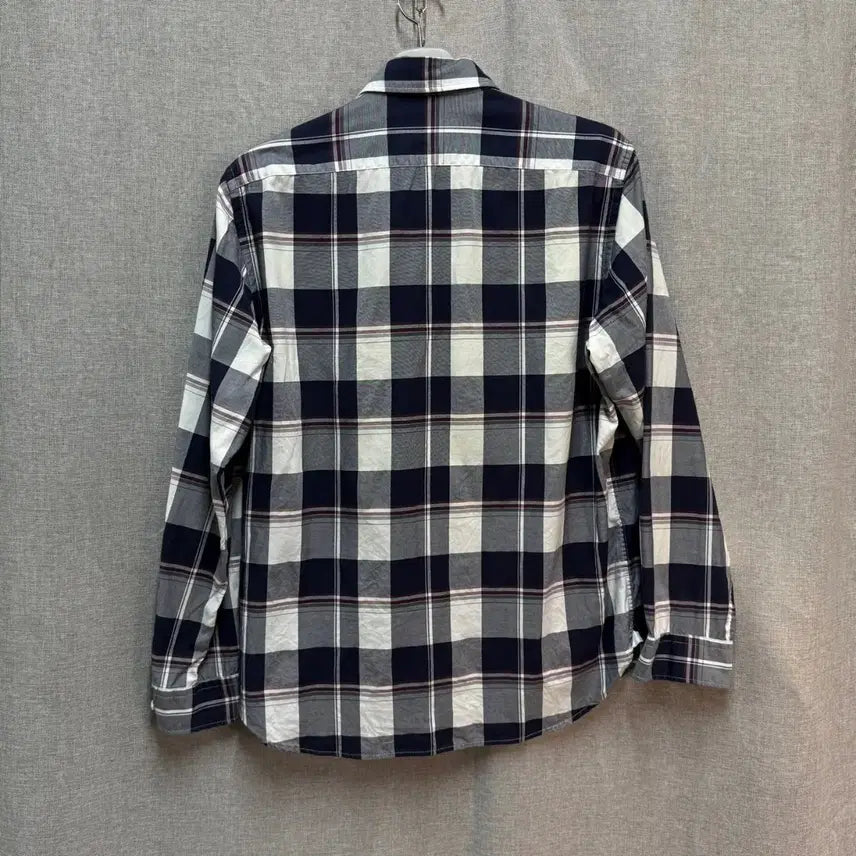 [SOLD OUT] [105] 빈폴 네이비 체크 긴팔 셔츠 남방