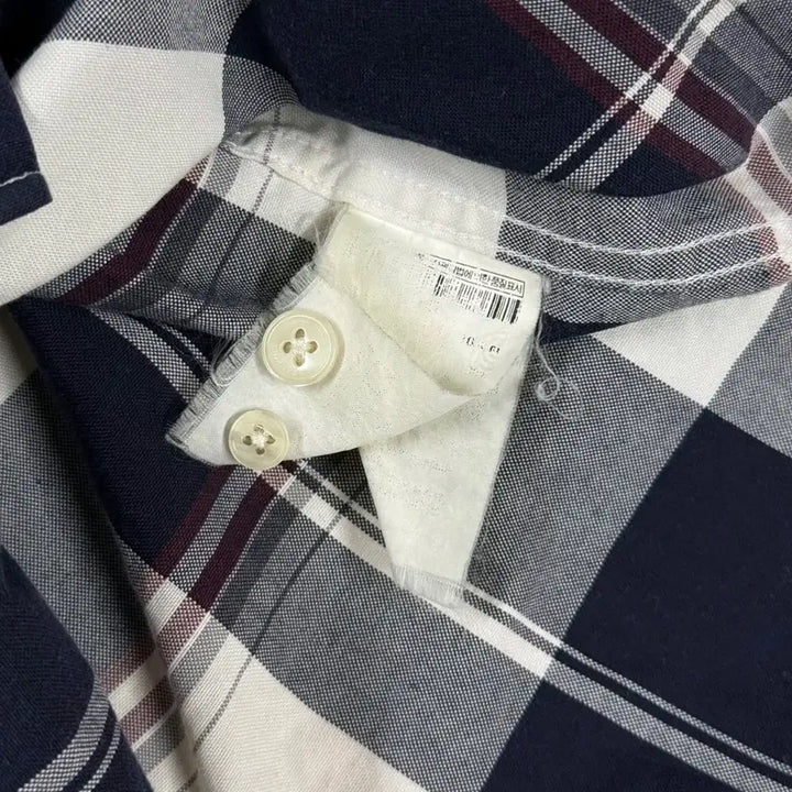 [SOLD OUT] [105] 빈폴 네이비 체크 긴팔 셔츠 남방