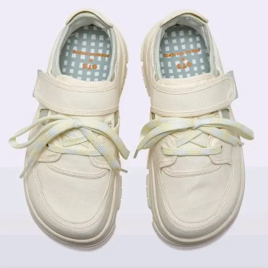 [BUNJANG] Ottie x Isle 3300 Canvas High Sneakers / 오찌x이슬로 포코리프렌즈 3300 캔버스하이 FLOTFA0W23 220
