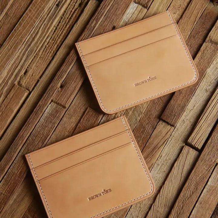 [BUNJANG] BROWNTONE Vegetable Tanned Leather Card Wallet / 수제 베지터블 가죽 카드지갑