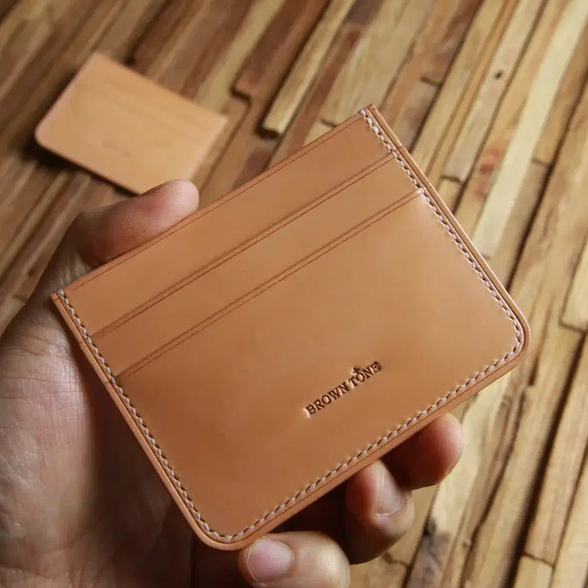 [BUNJANG] BROWNTONE Vegetable Tanned Leather Card Wallet / 수제 베지터블 가죽 카드지갑