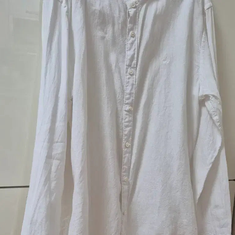 [SOLD OUT] 빈폴 린넨 100% 차이나카라 셔츠 110 (화이트)