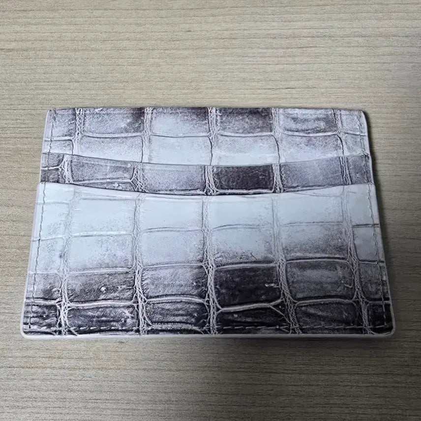 [BUNJANG] Infinito Crocodile Leather Slim Card Holder Himalaya / 인피니토 악어가죽 슬림 카드지갑 히말라야 새제품