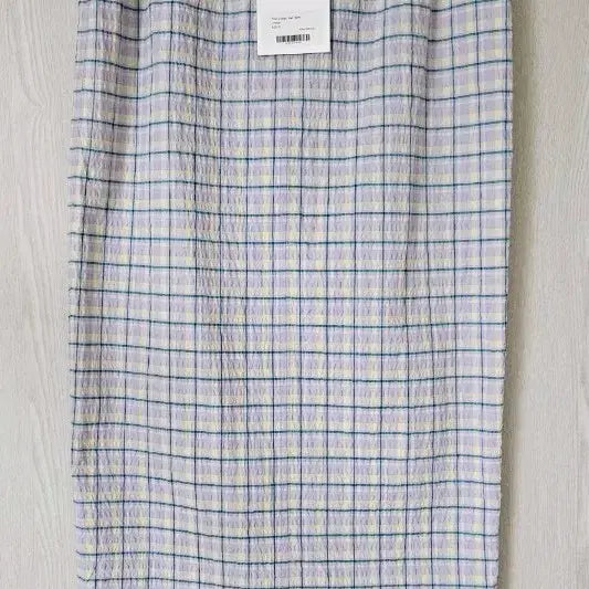 [BUNJANG] S Size Seersucker Check Long Skirt / S 고퀄 롱스커트 새상품