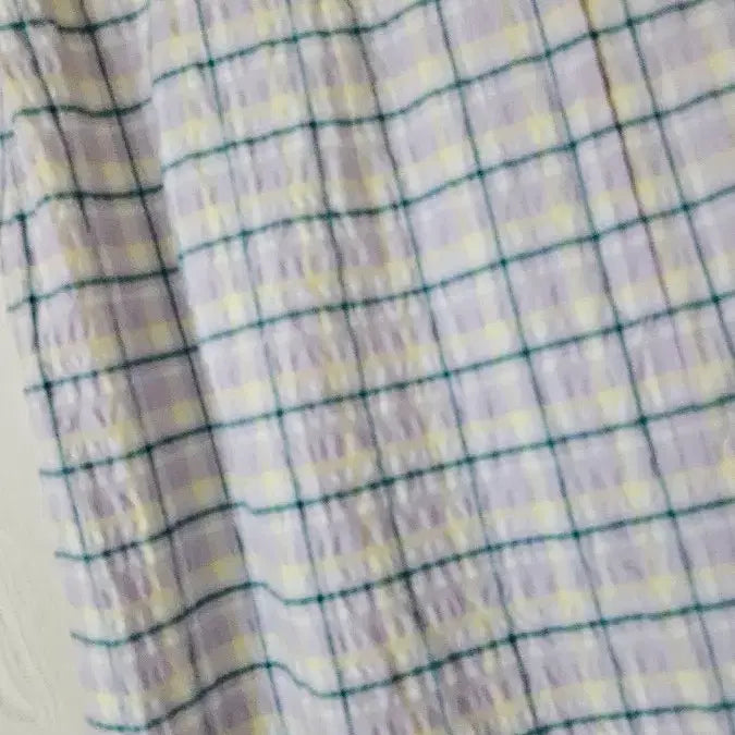 [BUNJANG] S Size Seersucker Check Long Skirt / S 고퀄 롱스커트 새상품