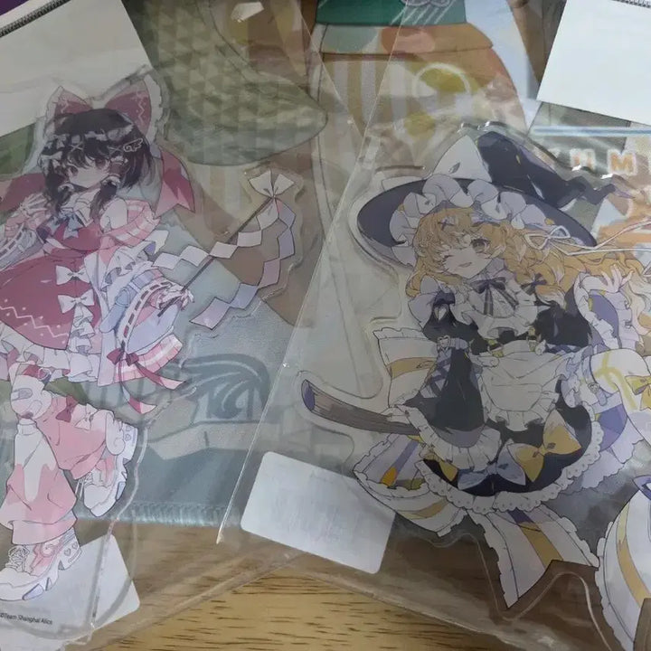 [BUNJANG] Touhou Project Reimu &amp; Marisa Acrylic Stand Set / 동방프로젝트 동프 레이무 마리사 콜라보한정 아크릴 스탠드 세트