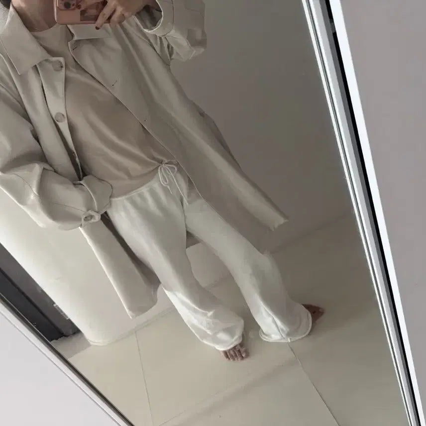 [BUNJANG] 르뮈 Leather Single Trench Coat - Cream / 르뮈 레더 싱글 트렌치코트 크림