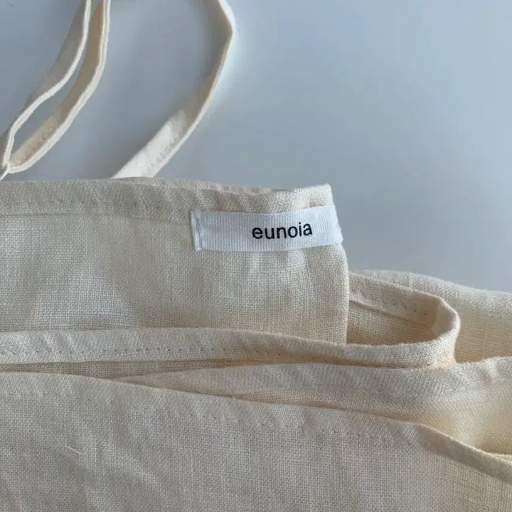 [SOLD OUT] 새상품 유노이아 린넨 스트링 원피스 크림