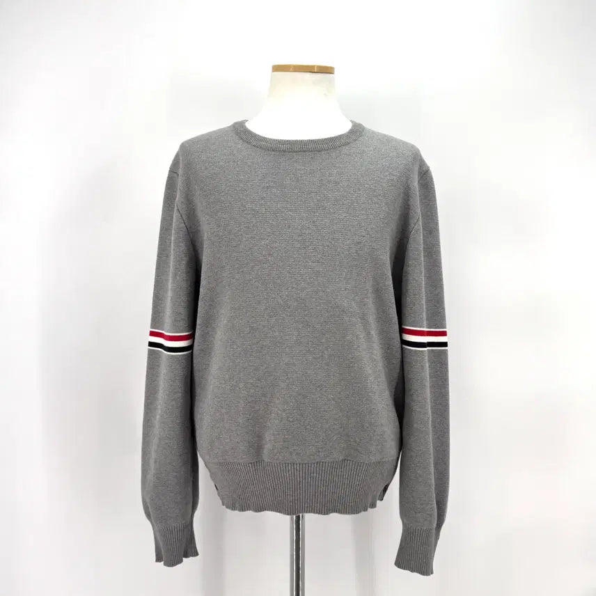 [BUNJANG] Thom Browne Milano Stitch Armband Knit Grey Size 4 / [4사이즈] 톰브라운 밀라노스티치 암밴드 니트 그레이 (MKA326A)